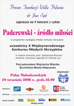 Paderewski - Źródło miłości